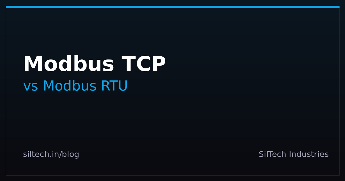 Modbus TCP vs Modbus RTU: A Practical Guide for Industrial Engineers